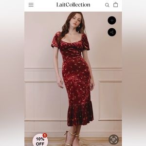Lait Brielle velvet dress